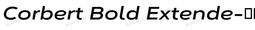 Corbert Bold Extende字体转换